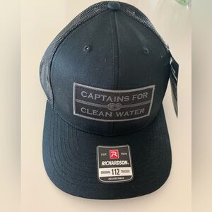 Captains for Clean Water hat black trucker
